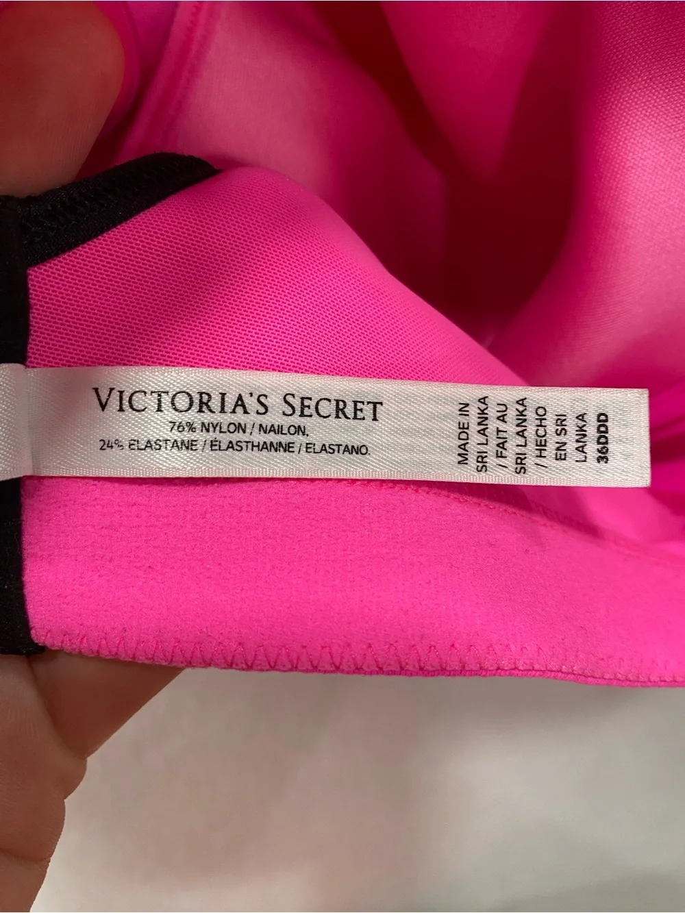 VSX Victoria's Secret Neon Pink High Impact Sports Bra 36DDD